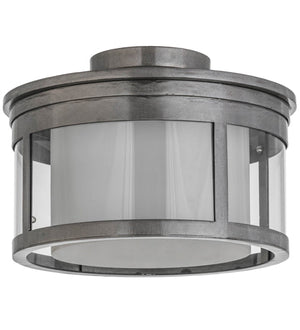 Meyda 15"w Cilindro Campbell Flushmount- 167935