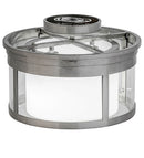 Meyda 15"w Cilindro Campbell Flushmount- 167935