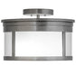 Meyda 15"w Cilindro Campbell Flushmount- 167935