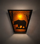 Meyda 13" Wide Bear Creek Left Wall Sconce '169334