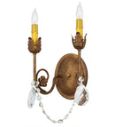 Meyda 10"W Antonia 2 LT Wall Sconce- 169657