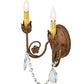 Meyda 10"W Antonia 2 LT Wall Sconce- 169657