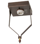 Meyda 5"Sq Mahogany Bronze Flushmount Hardware '169762