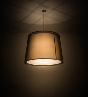 Meyda 42"W Cilindro Textrene Tapered Pendant '170421