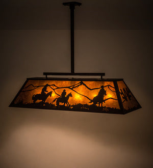 Meyda 48"L Personalized Ranch Oblong Pendant '171097