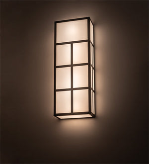 Meyda 12" Wide Quadrato Helsinki Wall Sconce- 171145