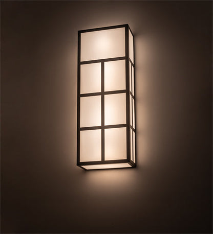 Meyda 12" Wide Quadrato Helsinki Wall Sconce- 171145