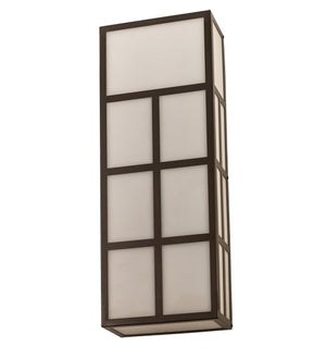 Meyda 12" Wide Quadrato Helsinki Wall Sconce- 171145