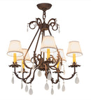 Meyda 25"W Chantilly 5 LT Chandelier- 171440