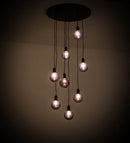 Meyda 28" Wide Bola 8 Light Cascading Pendant '171526