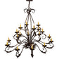 Meyda 54" Long Windsor 18 Light Oblong Chandelier- 171783