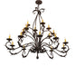 Meyda 54" Long Windsor 18 Light Oblong Chandelier- 171783