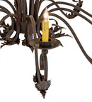 Meyda 54" Long Windsor 18 Light Oblong Chandelier- 171783