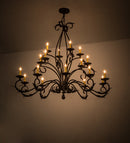 Meyda 54" Long Windsor 18 Light Oblong Chandelier- 171783