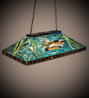 Meyda 39" Long Wood Ducks Oblong Pendant '17249