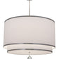 Meyda 48"w Cilindro 2 Tier Textrene Pendant- 172611