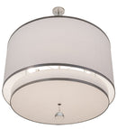 Meyda 48"w Cilindro 2 Tier Textrene Pendant- 172611