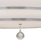 Meyda 48"w Cilindro 2 Tier Textrene Pendant- 172611