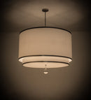 Meyda 48"w Cilindro 2 Tier Textrene Pendant- 172611