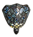 Meyda 5.5" Wide Tiffany Peacock Feather Night Light '17294
