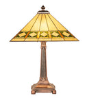 Meyda 24" High Diamond Band Mission Table Lamp - 17382