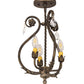 Meyda 12"W Antonia 3 LT Chandelier- 174340