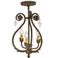 Meyda 12"W Antonia 3 LT Chandelier- 174340