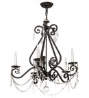 Meyda 26" Wide Adrianna 5 Light Chandelier- 174349