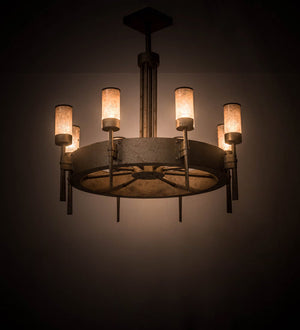 Meyda 36"W Mansfield 8 LT Chandelier '174903
