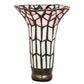 Meyda 4" Wide X 6" High Stained Glass Pond Lily Pink and White Shade '17624