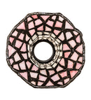 Meyda 4" Wide X 6" High Stained Glass Pond Lily Pink and White Shade '17624