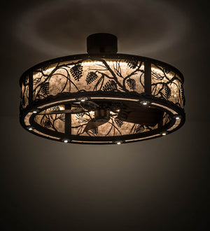 Meyda 36"w Whispering Pines Chandel-Air- 176825