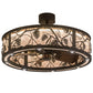 Meyda 36"w Whispering Pines Chandel-Air- 176825