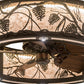 Meyda 36"w Whispering Pines Chandel-Air- 176825