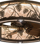 Meyda 36"w Whispering Pines Chandel-Air- 176825