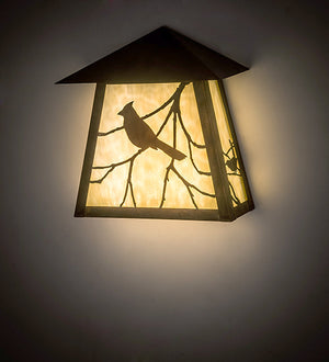 Meyda 12" Wide Stillwater Song Bird Wall Sconce '178348