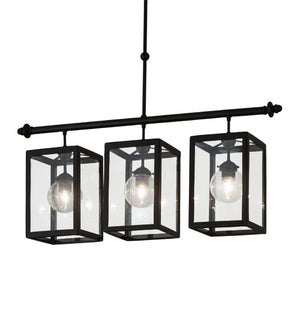 Meyda 39"L Quadrato Bloc 3 LT Island Pendant '179150