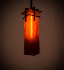 Meyda 6.5"Sq Quadrato Firebird Pendant '179258