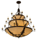 Meyda 72"W Castellum 3 Tier Chandelier '179846