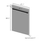 18 in. Compact Stainless Steel Top Control Dishwasher with Stainless Steel Tub and Modern Style Handle 40dBa