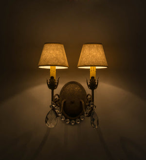 Meyda 12" Wide Antonia 2 Light Wall Sconce- 180854