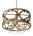 Meyda 36"W Pradelles 6 LT Chandelier- 181314