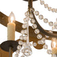 Meyda 36"W Pradelles 6 LT Chandelier- 181314