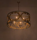 Meyda 36"W Pradelles 6 LT Chandelier- 181314