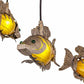 Meyda 56"w Tiervis 9 Lt Cascading Pendant- 182290
