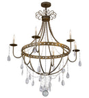 Meyda 42"W Azaleia 6 LT Chandelier- 182546