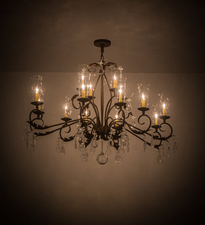 Meyda 62" Long Windsor 14 Light Oblong Chandelier- 183446
