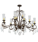 Meyda 62" Long Windsor 14 Light Oblong Chandelier- 183446