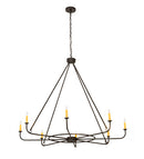 Meyda 57"W Brach Ring 8 LT Chandelier '183491
