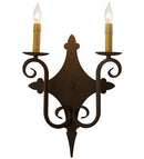 Meyda 12"W Angelique 2 LT Wall Sconce '183520
